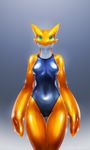  anthro breasts clothing dragon equus female green_eyes looking_at_viewer one-piece_swimsuit solo swimsuit wide_hips 