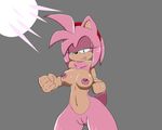  amy_rose breasts clitoris female koro_kizama nipples nude pussy solo sonic_(series) 