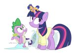  2015 alpha_channel blanket cutie_mark dm29 dragon duo equine female flash_sentry_(mlp) friendship_is_magic green_eyes horn male mammal my_little_pony pillow plain_background plushie rarity_(mlp) slit_pupils spike_(mlp) transparent_background twilight_sparkle_(mlp) winged_unicorn wings 