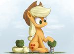  2015 apple applejack_(mlp) cute earth_pony equine female feral friendship_is_magic fruit giant horse mammal my_little_pony ncmares pegasus pony rainbow_dash_(mlp) wings 
