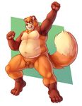  adios balls chubby flaccid gazpacho_(character) looking_at_viewer male mammal nude penis solo tanuki the_farewelled uncut 