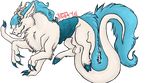  2015 alpha_channel balls blue_eyes blue_hair dragon fur furred_dragon hair horn jacoby77_(artist) languedoc male multi_limb sheath 