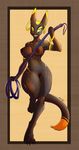  anthro bastet bastet_(artist) breasts deity ear_piercing egyptian eyewear feline female glasses greey_eyes mammal nipples nude piercing pussy solo whip 