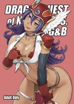  :p armor bang-you bikini_armor blue_eyes breast_tattoo breasts choker cleavage collarbone cover cover_page cowboy_shot detached_sleeves doujin_cover dragon_quest dragon_quest_iii forehead_jewel front-tie_top gloves head_tilt helmet highres large_breasts leaning_forward lips loincloth long_hair looking_at_viewer mole mole_under_eye pelvic_curtain purple_hair red_armor red_gloves shoulder_pads soldier_(dq3) solo tan tattoo thigh_strap tongue tongue_out underboob winged_helmet 