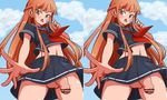  brown_eyes character_request full-package_futanari fullpackage futanari kerokero00frog red_hair stereogram 