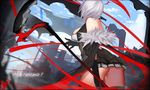  bad_id bad_pixiv_id breasts from_behind large_breasts looking_away pixiv_fantasia pixiv_fantasia_t scythe see-through short_hair silver_hair solo thong xiaoshou_xiansheng 