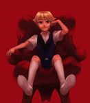  :3 bad_id bad_pixiv_id blonde_hair chair child child_gilgamesh creampan fate/hollow_ataraxia fate_(series) full_body gilgamesh male_focus red_eyes sitting smile solo younger 