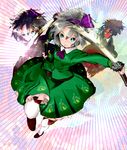  bad_id bad_pixiv_id dress green_eyes hairband katana konpaku_youmu purple_hairband reri ribbon short_hair silver_hair solo sword touhou weapon 