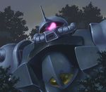  gouf gundam mecha mobile_suit_gundam night no_humans solo tree wacchi 