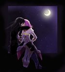 couple estellise_sidos_heurassein kiss moon pink_hair tales_of_(series) tales_of_vesperia yuri_lowell 