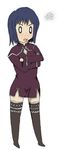  428 bad_anatomy canaan liang_qi purple_hair short_hair solo thighhighs 