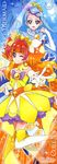  absurdres amanogawa_kirara blue_eyes blue_hair boots character_name cure_mermaid cure_twinkle gloves go!_princess_precure happy highres kaidou_minami long_hair multiple_girls precure 