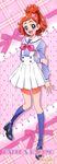  absurdres bow character_name full_body go!_princess_precure happy haruno_haruka highres pink_bow precure solo 