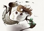  commentary_request deemo deemo_(character) dissolving expressionless girl_(deemo) instrument piano reaching tree trutsmn 