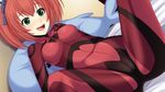  1girl asaga_(sunrider_academy) blush green_eyes red_hair sunrider_academy tagme 