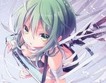  green_eyes green_hair guitar gumi instrument kuroi_(liar-player) short_hair solo vocaloid 