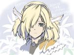  1girl armor blonde_hair blue_eyes character_request female flower nintendo pointy_ears short_hair xenoblade_chronicles_x xenoblade_x 