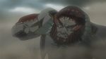  1boy animated animated_gif blood lowres punch punching red_hair terra_formars violence 