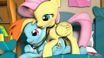  2015 3d animal_genitalia animated balls bedroom cgi collar cutie_mark dickgirl duo equine female fluttershy_(mlp) friendship_is_magic fruitymilk horse intersex mammal my_little_pony nude pegasus penetration penis pony rainbow_dash(mlp) sex source_filmmaker spectre_z wings 