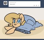  2015 ask_blog backy cute earth_pony equine fan_character female feral horse mammal my_little_pony pony slavedemorto smile solo tumblr 