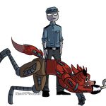  animatronic canine eye_patch eyewear five_nights_at_freddy&#039;s fox foxy_(fnaf) hook human machine male mammal mechanical mike_schmidt robot video_games zxz328 