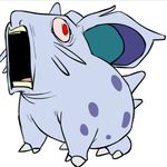  creepy female humor nidoran nintendo pok&eacute;mon red_eyes screaming unknown_artist video_games what 