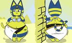  animal_crossing ankha anthro big_butt butt cat chubby egyptian feline female maddeku mammal nintendo overweight rattie video_games wide_hips 