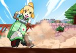  2015 animal_crossing anthro day isabelle_(animal_crossing) mario_kart nintendo scooter solo star★man_(artist) video_games 