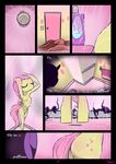  anthro bathroom breasts butt comic cutie_mark english_text equine eyes_closed female fluttershy_(mlp) friendship_is_magic hair mammal my_little_pony nipples nude pegasus pink_hair shower slypon small_breasts text twilight_sparkle_(mlp) wet wings 
