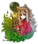  animal_ears chovy cosplay deemo deemo_(character) expressionless fable_(deemo) girl_(deemo) grimm's_fairy_tales kemonomimi_mode little_red_riding_hood little_red_riding_hood_(grimm) little_red_riding_hood_(grimm)_(cosplay) looking_at_viewer wolf_ears 