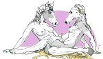  borzoi breasts canine dog duo equine female female/female horse jambalayathepit mammal nipple_piercing nipples peeing piercing sex sighthound tribadism urine urine_pool watersports 