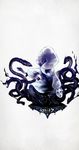  deemo highres hood leviathan_(deemo) mask masked_lady_(deemo) official_art snake solo 