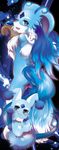  blue_eyes blue_fur fur kemono open_mouth puzzle_&amp;_dragons ruri_tsubame video_games 