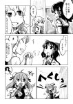  +++ 3girls ? bandage bandaged_arm bandages bow braid comic cravat cup dango detached_sleeves double_bun elbow_rest eyes_closed flower food greyscale grin hair_bow hair_tubes hakurei_reimu head_rest holding holding_cup holding_spoon ibaraki_kasen kirisame_marisa long_hair looking_at_another looking_to_the_side looking_up monochrome multiple_girls open_mouth outdoors puffy_short_sleeves puffy_sleeves rose short_sleeves single_braid smile sneezing sonson_(eleven) spoken_question_mark spoon tabard table touhou translation_request vest wagashi wiping_nose yunomi 
