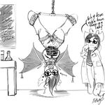  bat_pony bdsm beebee bondage bound changeling clothing cute eyewear female friendship_is_magic glasses glorious_buttwings gretchen my_little_pony panties pussy suspension underwear 