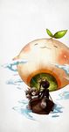  aircraft beyond_the_stratus_(deemo) binoculars deemo deemo_(character) girl_(deemo) happy highres hot_air_balloon looking_up mandora official_art pointing smile 