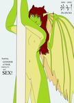  anthro breasts dancing dragon female inanna inannaeloah nipples nude pole pole_dancing pussy_juice western_dragon 