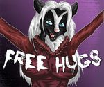  anthro badge clothing dress faelis free freehugs goth hug invalid_color mammal mistress mood skunk twillight 