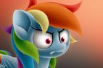  2015 angry equine female feral friendship_is_magic hair hi_res long_hair mammal multicolored_hair my_little_pony pegasus rainbow_dash_(mlp) rainbow_hair solo symbianl wings 