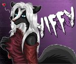  anthro badge clothing dress faelis goth herm intersex invalid_color invalid_tag mammal mistress mood skunk twillight 