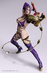  3d bandai_namco gold highres isabella_valentine makeup namco_bandai purple_hair soul_calibur soulcalibur_iv 