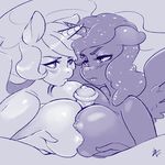  animal_genitalia anthro anthrofied areola big_breasts blush breasts double_titfuck equine erection faceless_male female friendship_is_magic group group_sex half-closed_eyes horn horse horsecock lizombie male mammal monochrome my_little_pony nipples penis pony precum princess_celestia_(mlp) princess_luna_(mlp) sex threesome titfuck wings 