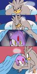  :3 ? bed blaze_the_cat chacumera chest_tuft comic duo english_text feline female fur hedgehog inside male mammal one_eye_closed pillow silver_the_hedgehog smile sonic_(series) text tuft 
