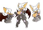  2015 anthro bat big_breasts bigdad breasts cleavage clothed clothing female mammal rouge_the_bat smile solo sonic_(series) 