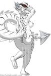  anthro anus dragon female hair horn looking_at_viewer nude pussy scalie solo taihab voluptuous xinith 