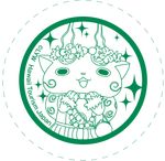  coin_purse company_name furoshiki grass_skirt green komasan lei lowres monochrome no_humans official_art open_mouth solo sparkle transparent_background youkai youkai_watch youkai_watch:_rakuen_hawaii_de_geragerapo!! youkai_watch_2 