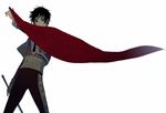  axis_powers_hetalia black_hair cape cropped_jacket dark_skin dark_skinned_male male_focus matador red solo spain_(hetalia) yoko_(babyrain322) 