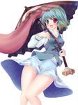  bad_id bad_pixiv_id heterochromia highres karakasa_obake purple_umbrella rokushou_kokuu solo tatara_kogasa tongue touhou umbrella 