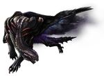  alpha_channel ambiguous_gender capcom claws dragon eyeless feral gore_magala monster_hunter official_art plain_background scales scalie solo transparent_background video_games wings 