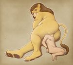  anal anal_insertion anal_penetration anal_vore bdsm bondage bound duo feline forced human insertion interspecies lion lying male male/male mammal on_side penetration remmer size_difference unwilling vore 